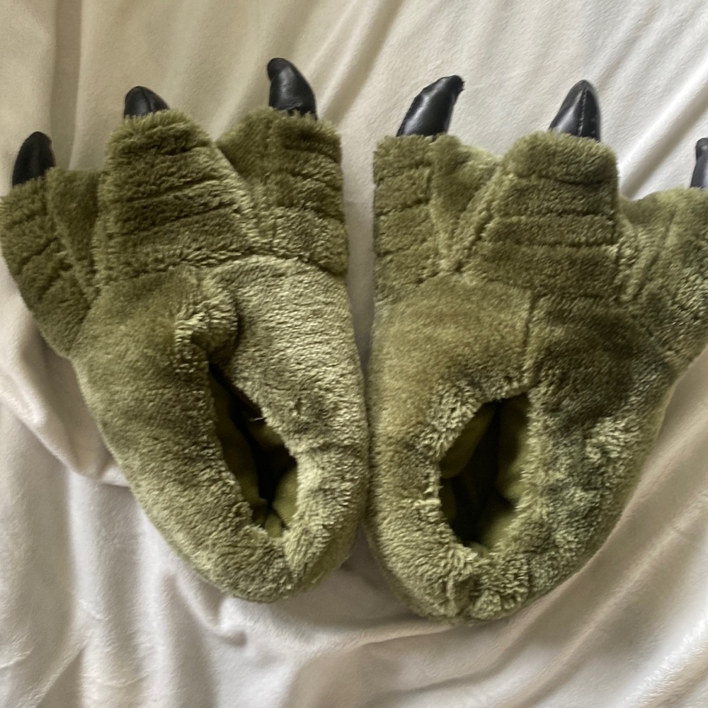 Dino slippers, size 4/5, large/X-Large
